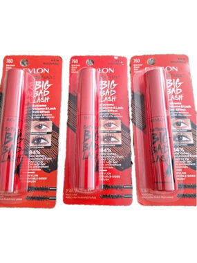 Lot Of 3 Revlon So Fierce Big Bad Lash Mascara 760 Blackest Black NEW Eye Makeup